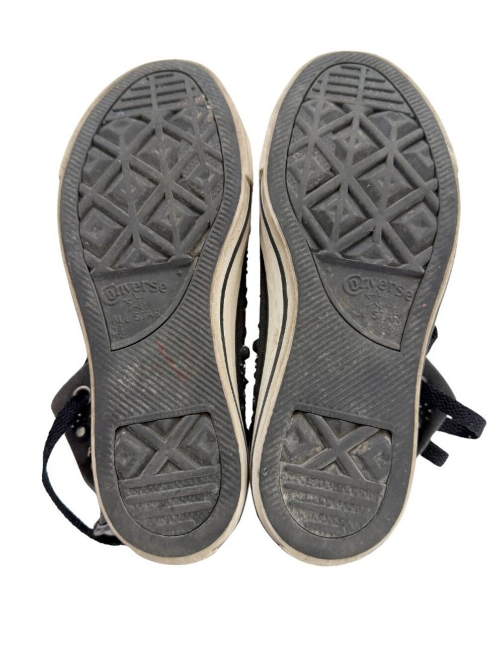 RARE Converse Chuck Taylor Elevated Glam Studded Punk Skull Safety Pin Hi Tops - Picture 7 of 8